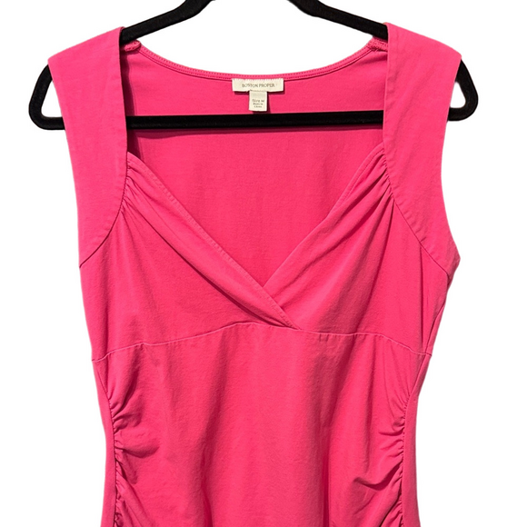 Boston Proper Lightweight Fitted Pink Tank Top - Picture 2 of 3